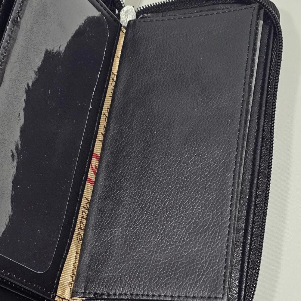 Stone Mountain Nancy Women's Wallet Black Double Zip Around - Picture 6 of 8